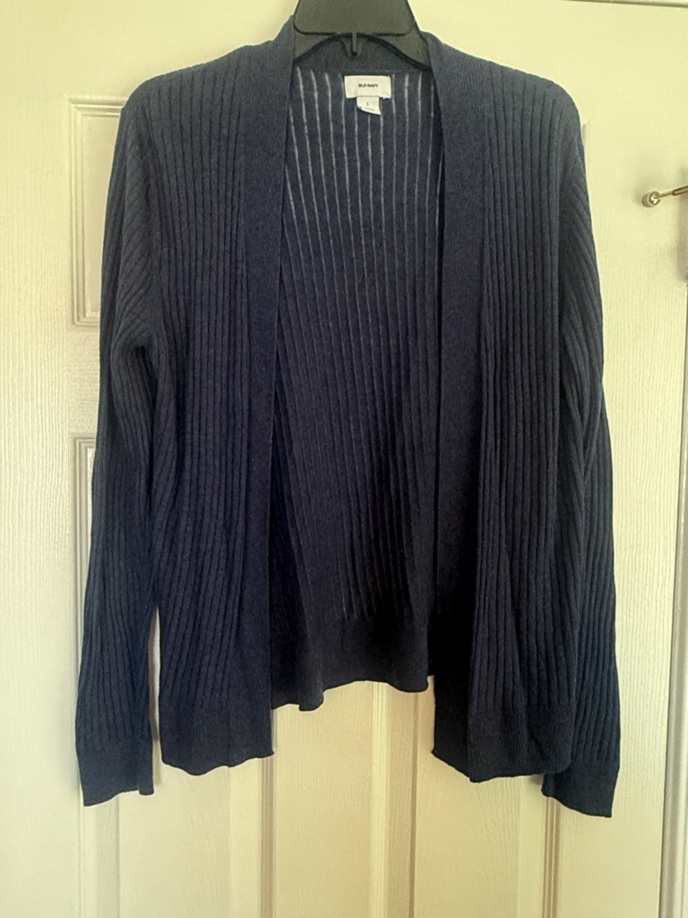 Old Navy Ribbed Navy Open-Front Cardigan